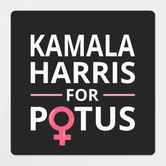 Étiquettes Kamala Harris pour POTUS I (Design 1)
