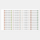 Étiquettes Kawaii School Cute Design Iron On  (Feuille)