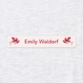 Étiquettes Kids' Name Clothing School Labels with Hearts (Design 2)