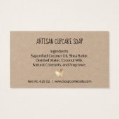 Étiquettes kraft "Cœur d'or élégant fait avec amou (Dos)