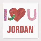 Étiquettes La Caterpillar Très Affamée | Je t'entends (Design 1)