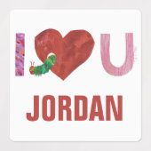 Étiquettes La Caterpillar Très Affamée | Je t'entends (Design 2)