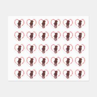 ÉTIQUETTES LABRADOR RETRIEVER HEART