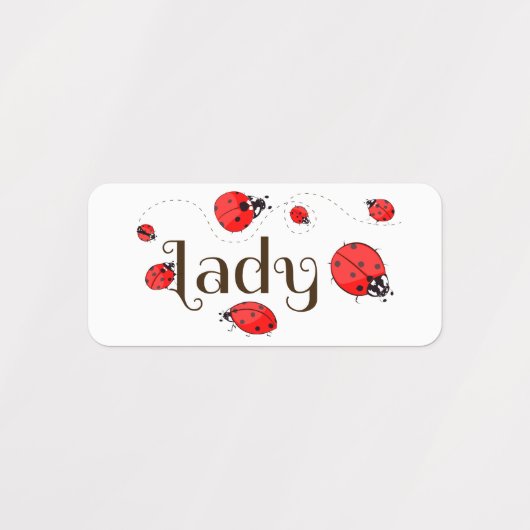 Étiquettes Ladybug (Design 1)