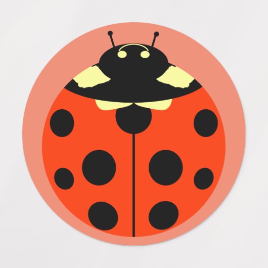 Étiquettes Ladybugs (Design 2)
