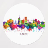 Étiquettes Lagos Nigeria (Design 2)