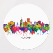 Étiquettes Lagos Nigeria (Design 1)