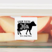 Étiquettes Lait frais agricole ajouter du texte (Apposé)