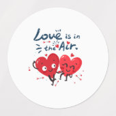 Étiquettes L'amour est dans l'air (Design 2)