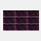 Étiquettes Large Luminous Violets Purple Return Address (Feuille)