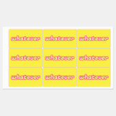 Étiquettes L'art "Quoi que ce soit" (Feuille)