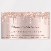 Étiquettes Lashes Extension Maquillage Artist Drivers Rose co (Design 1)