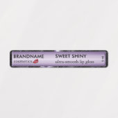 Étiquettes Lavande Chic Lavande Purple Foil Lip (Design 1)