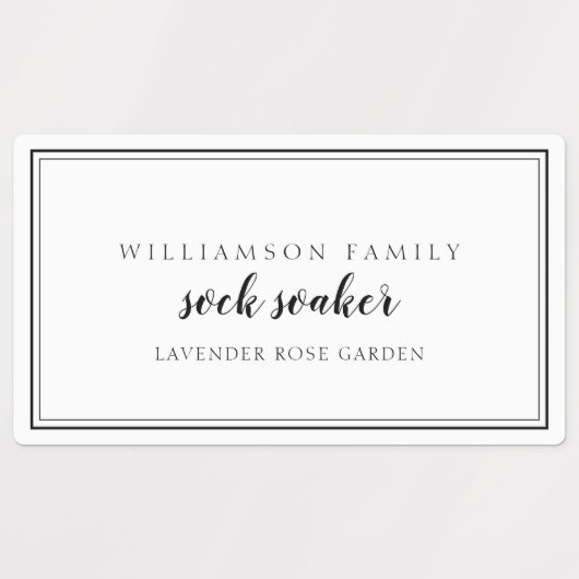 Étiquettes Lave-linge noir et blanc (Design 2)