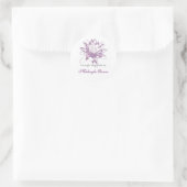 Étiquettes Lavender Water Lily pour les objets art (Sac)