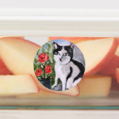 Étiquettes Le chat et les coquelicots (Apposé)