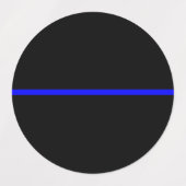 Étiquettes Le concept de ligne bleue claire symbolique (Design 1)