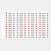 Étiquettes Le Fer Ladybugs de l'enfant mignon sur le Étiquett (Feuille)