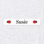 Étiquettes Le Fer Ladybugs de l'enfant mignon sur le Étiquett (Design 2)