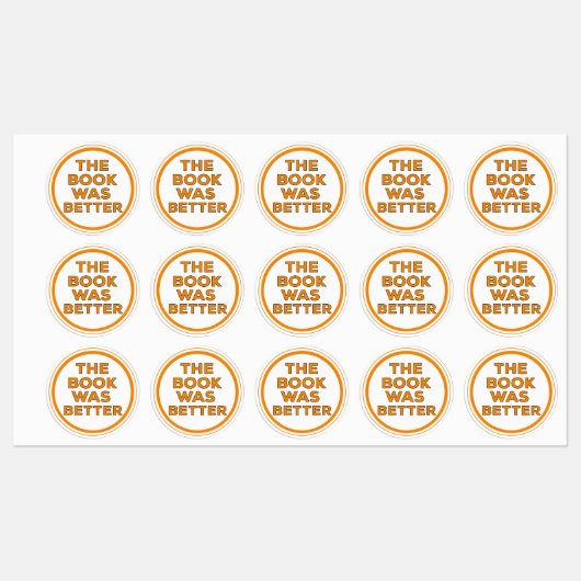 Étiquettes Le Livre Était Mieux (Feuille)