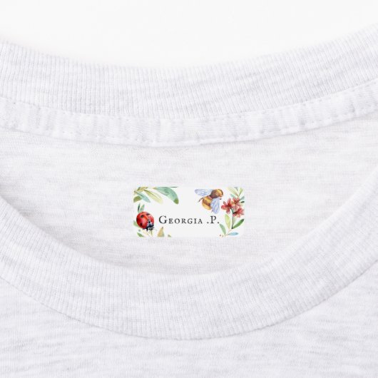 Étiquettes Le papillon Ladybug Bumblebee | Vêtements à coller (Apposé)