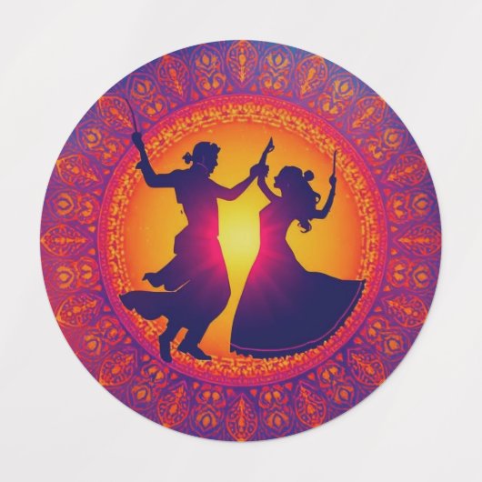 Étiquettes Le rythme éternel de Shakti (Design 1)