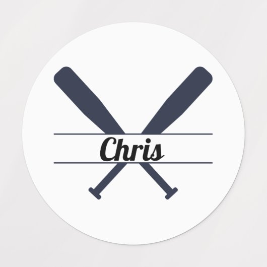 Étiquettes Le Thème Du Baseball. (Design 2)