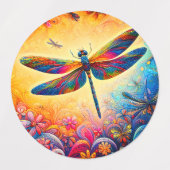 Étiquettes Le voyage de la libellule (Design 2)