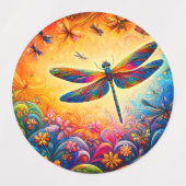 Étiquettes Le voyage de la libellule (Design 1)