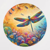 Étiquettes Le voyage de la libellule (Design 1)