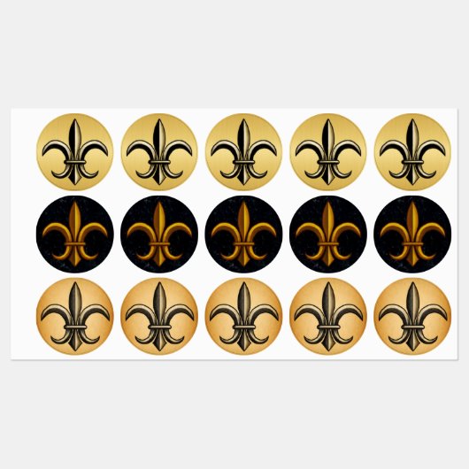 Étiquettes Lebels Fleur De Lis (Feuille)