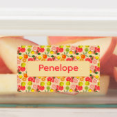 Étiquettes Lemon yellow pattern Labels with name (Apposé)