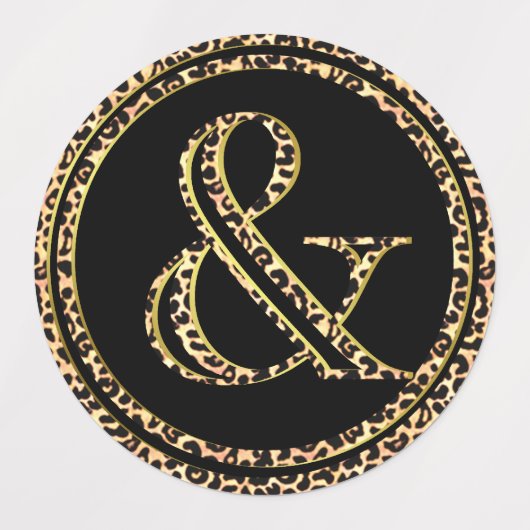 Étiquettes Leopard & (Design 2)