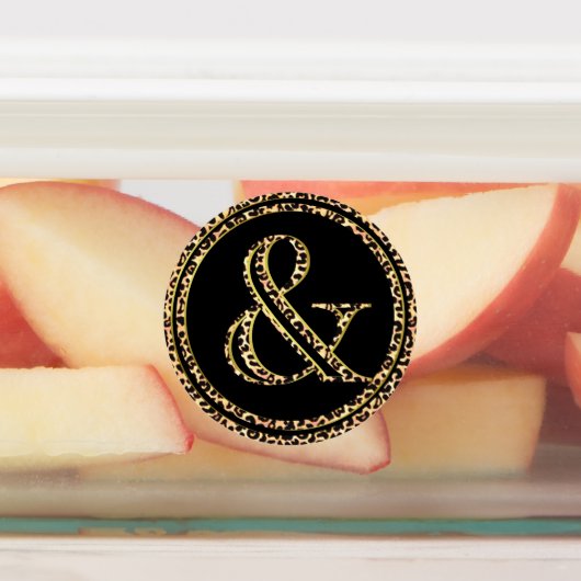 Étiquettes Leopard & (Apposé)