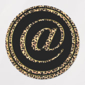 Étiquettes Leopard @ (Design 1)