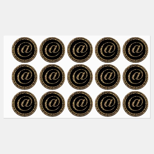 Étiquettes Leopard @ (Feuille)