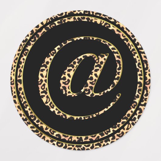 Étiquettes Leopard @ (Design 3)