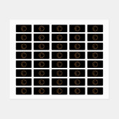 Étiquettes Leopard C (Feuille)