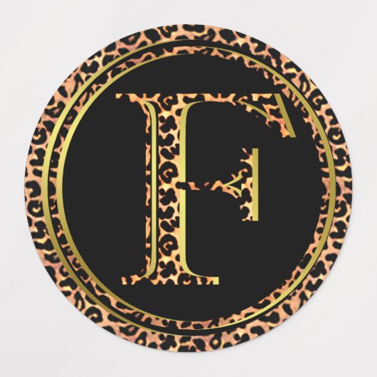 Étiquettes Leopard F (Design 3)