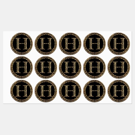 Étiquettes Leopard H (Feuille)