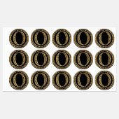 Étiquettes Leopard O (Feuille)