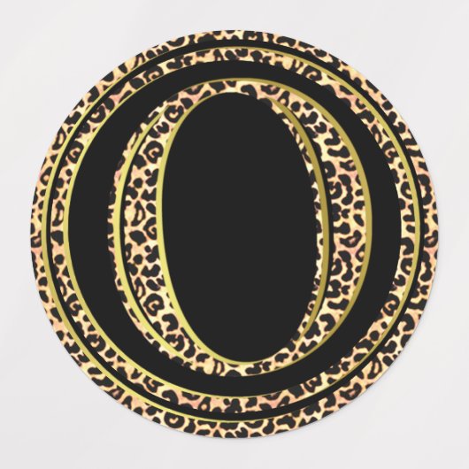 Étiquettes Leopard O (Design 3)