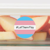Étiquettes #Let'ThemPlay Drapeau Transgenre Athlètes (Apposé)
