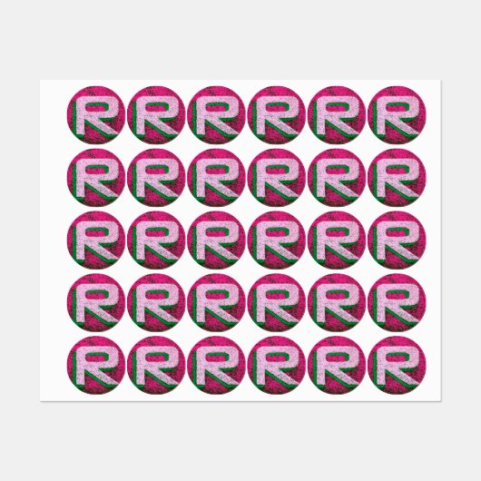 Étiquettes Lettre r (Feuille)