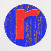 Étiquettes Lettre r (Design 1)