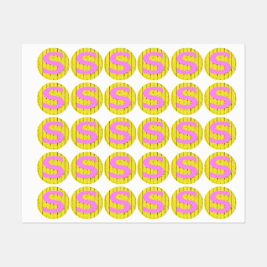Étiquettes Lettre s (Feuille)