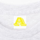 Étiquettes Lettres en fer jaune personnalisables (Apposé)