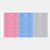 Étiquettes Libellés de mariage de texte personnalisé (Feuille)