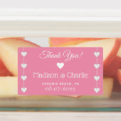 Étiquettes Libellés de mariage de texte personnalisé (Apposé)