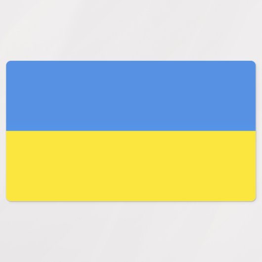 Étiquettes Liberté du drapeau ukrainien (Design 1)